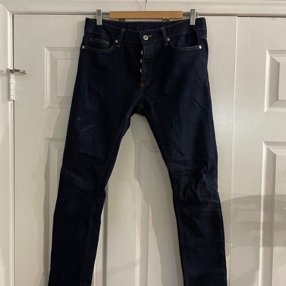 TOPMAN skinny indigo denim jeans